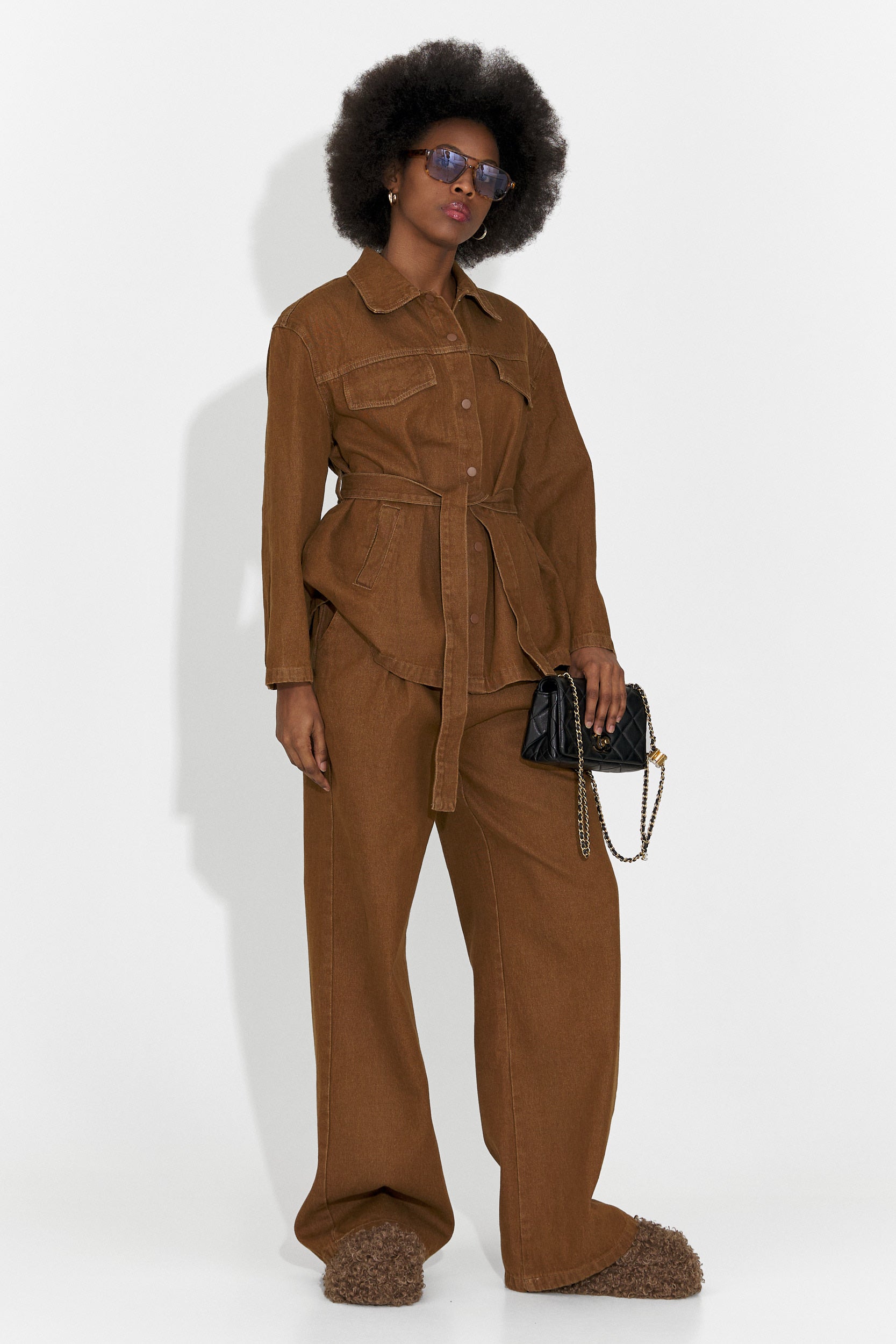 Completo donna casual marrone Isabele Bogas