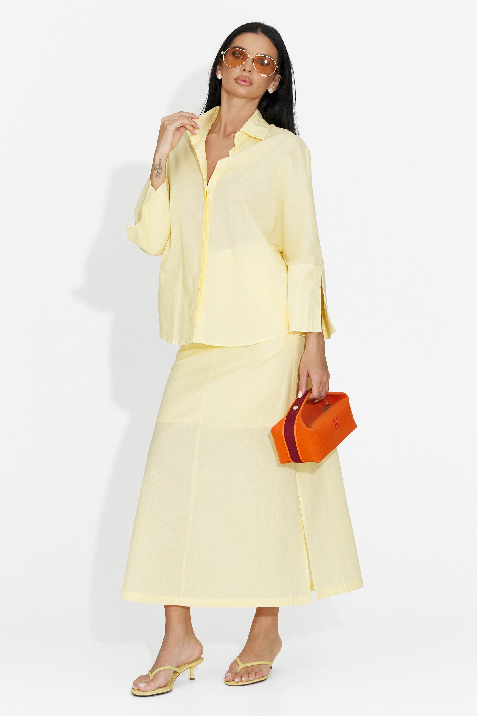 Demarisa Bogas Women's Suit with Yellow Skirt