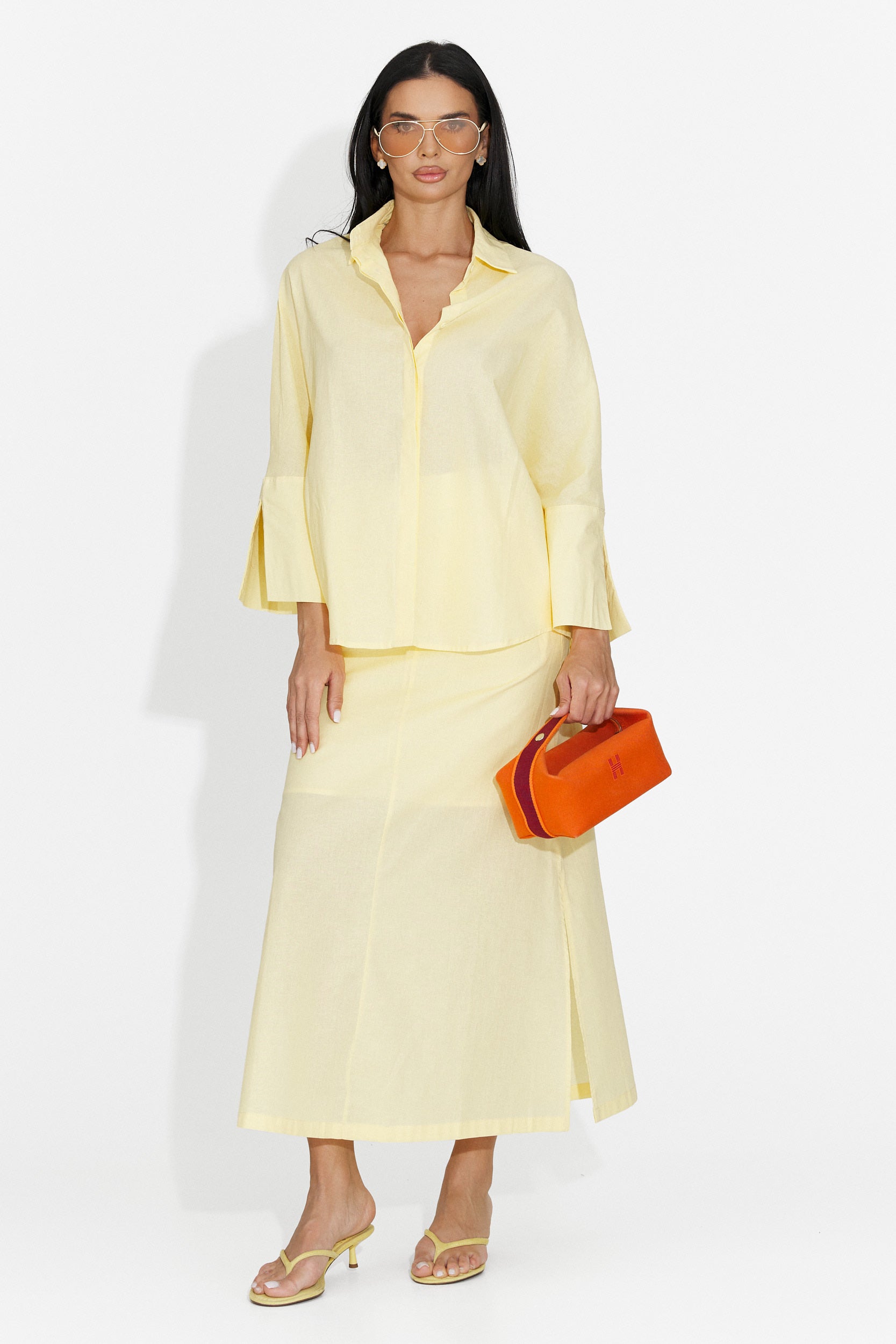 Demarisa Bogas Women's Suit with Yellow Skirt