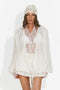 Casual beige women's skirt and pants set Ginevria Bogas