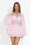 Casual pink women's skirt and pants set Ginevria Bogas