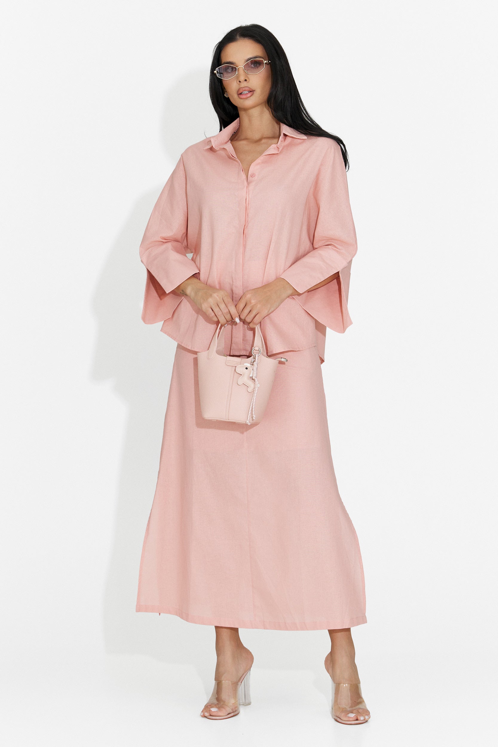 Traje de Mujer Demarisa Bogas con Falda Rosa