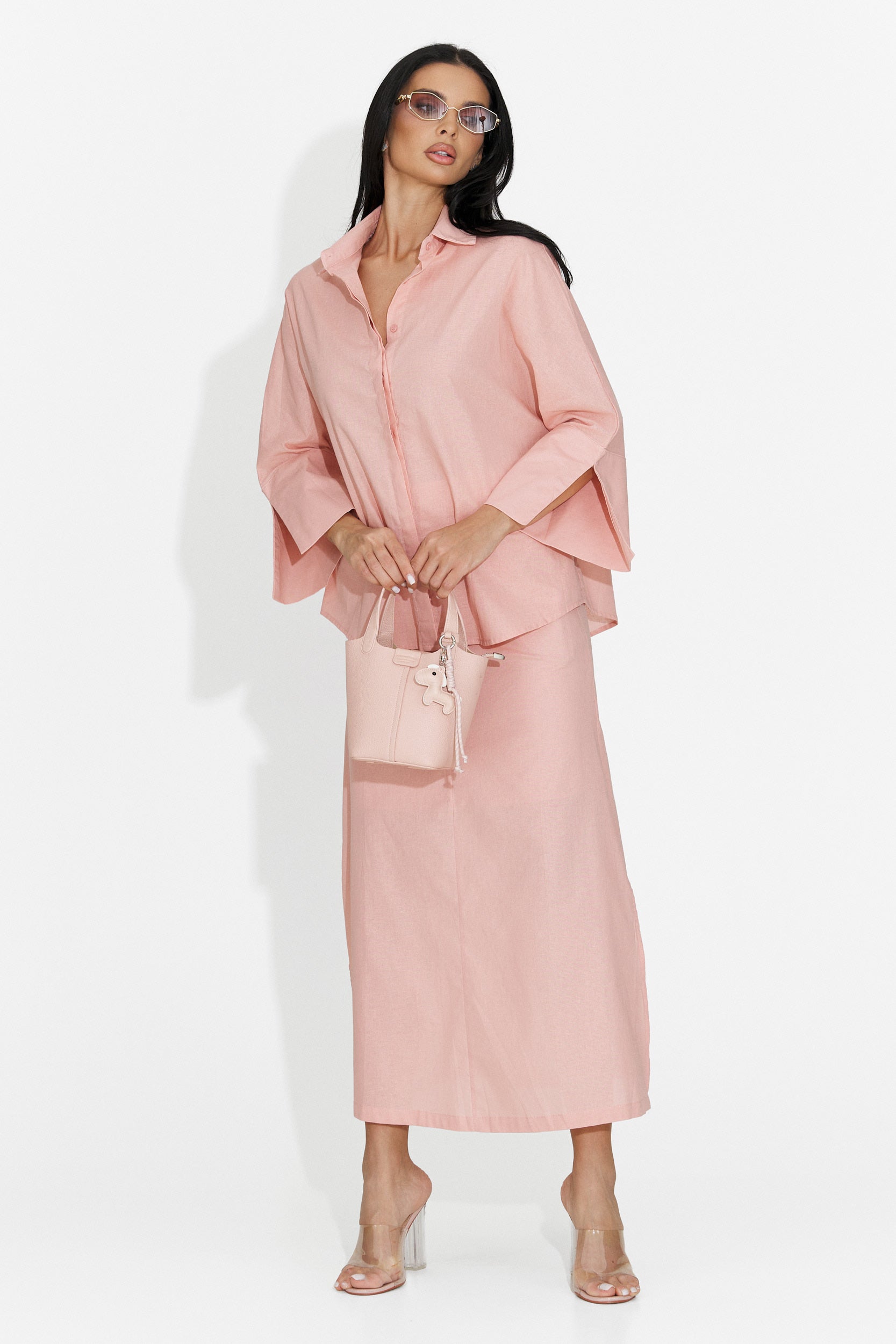 Traje de Mujer Demarisa Bogas con Falda Rosa