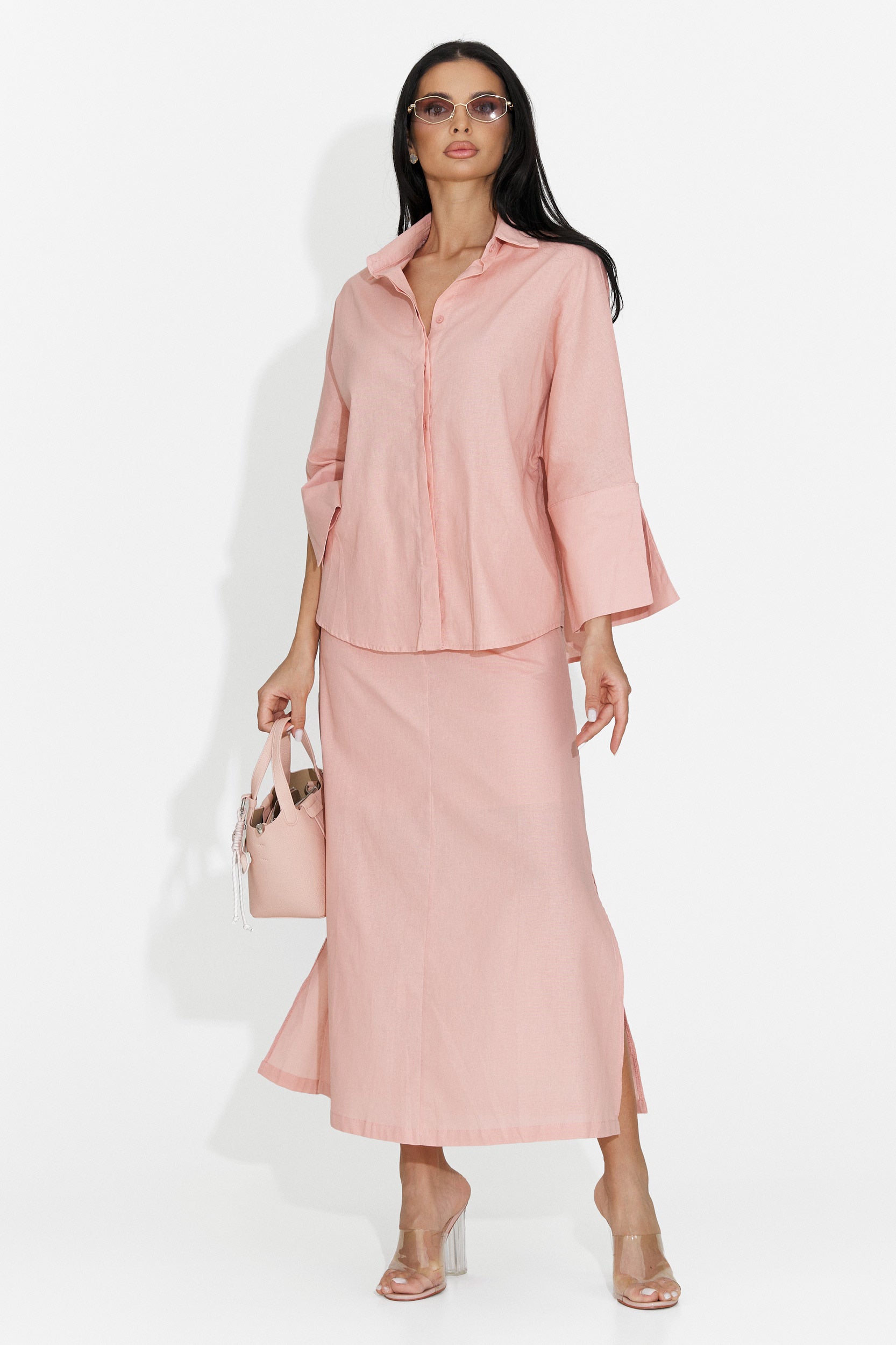 Traje de Mujer Demarisa Bogas con Falda Rosa