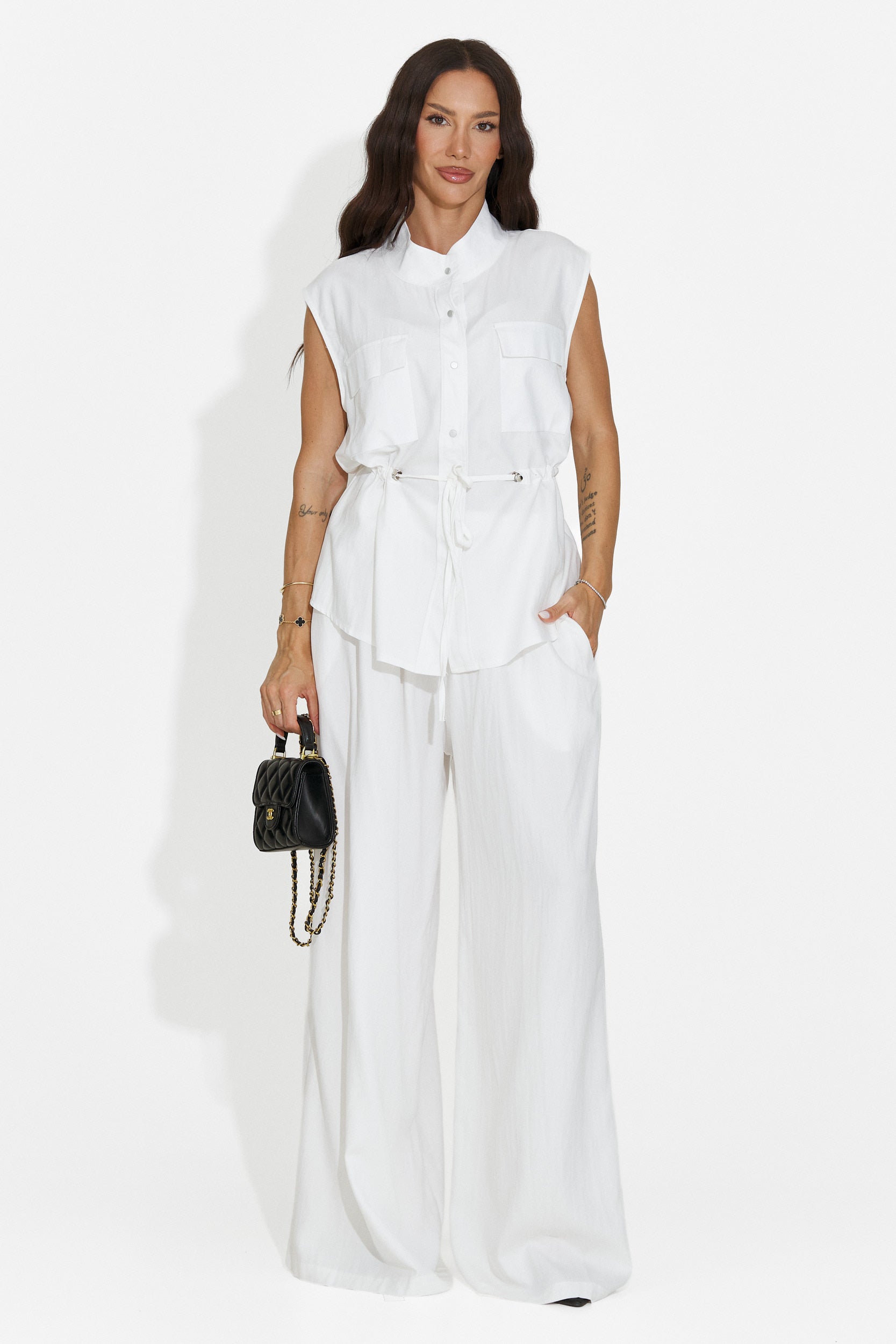 Women's set with white pants Yvaine Bogas