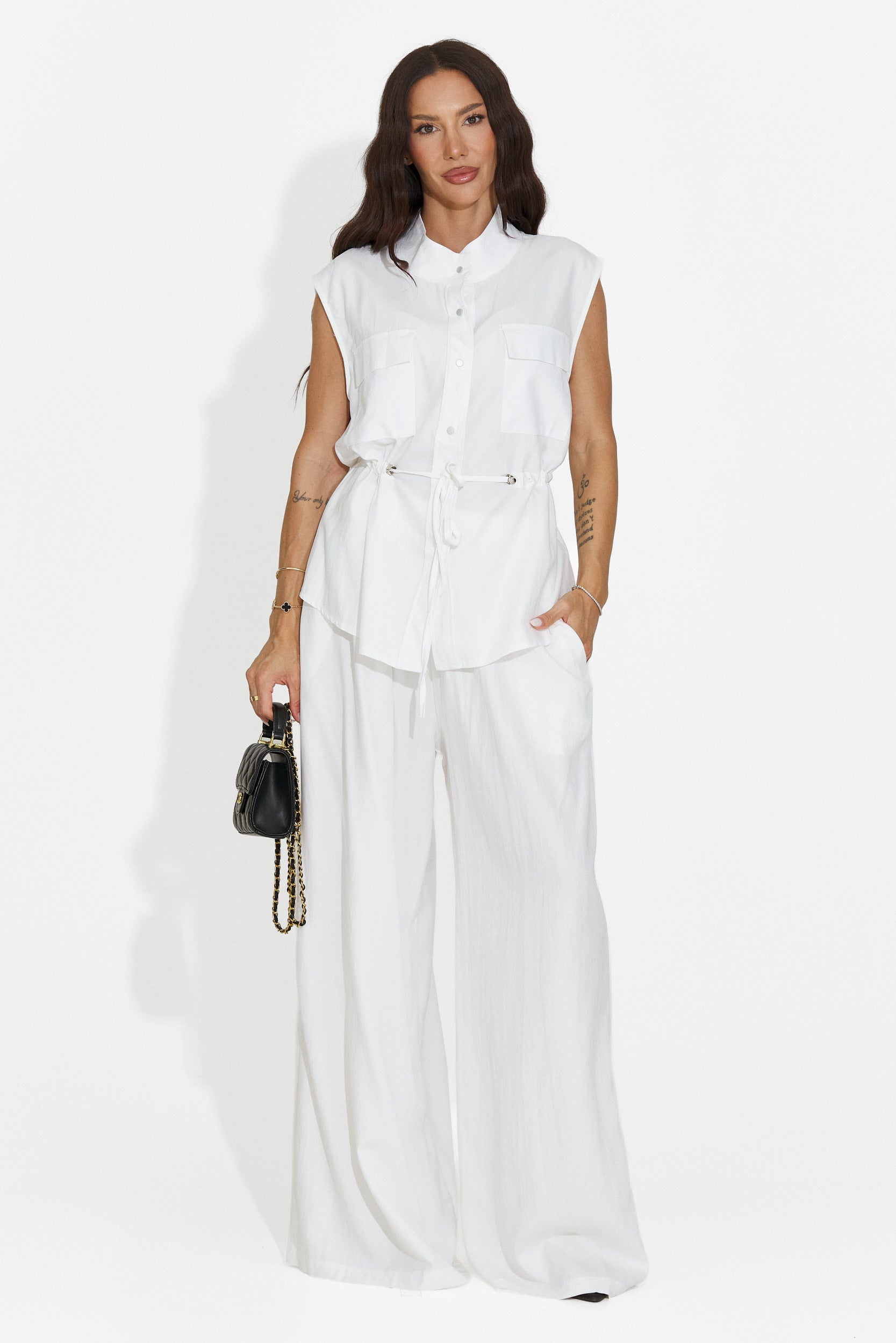 Women's set with white pants Yvaine Bogas