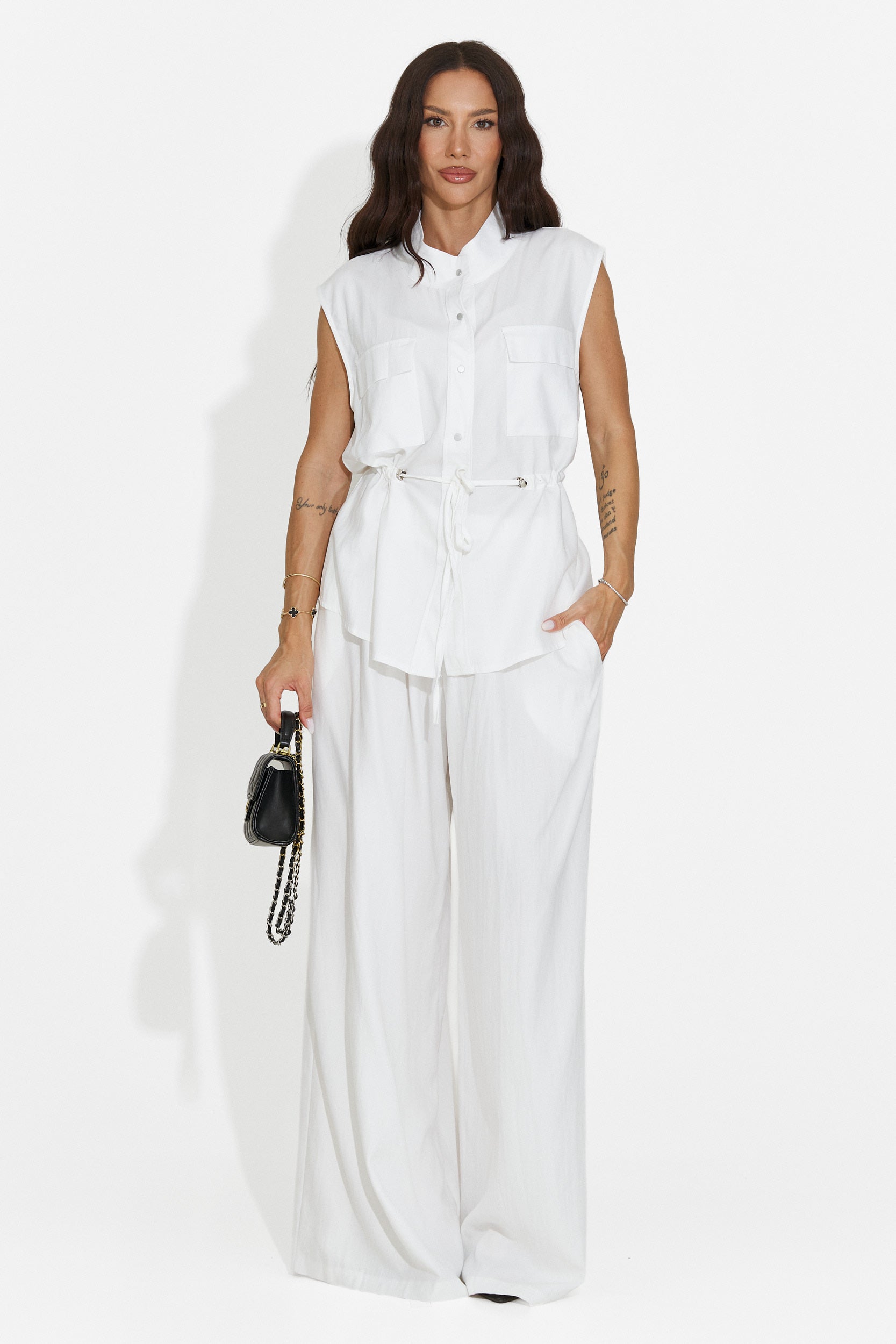 Women's set with white pants Yvaine Bogas