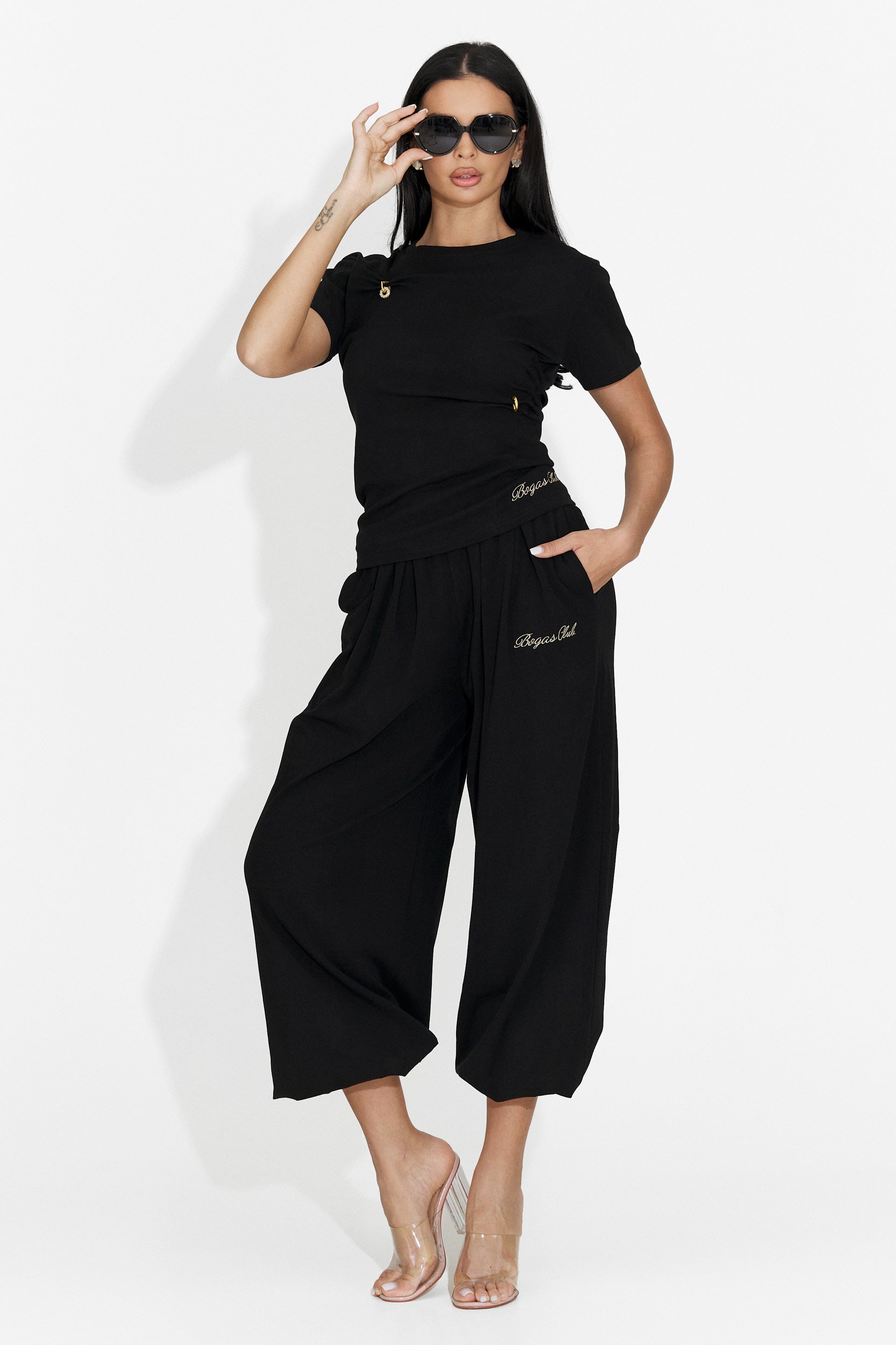 Leah Bogas Damenanzug mit schwarzer Hose