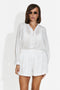 Women's set with short pants white Lekana Bogas