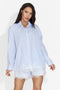 Marigold Bogas Women's Set with Blue Shorts