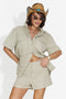 Conjunto de Mujer Rozya Bogas con Shorts Marrones