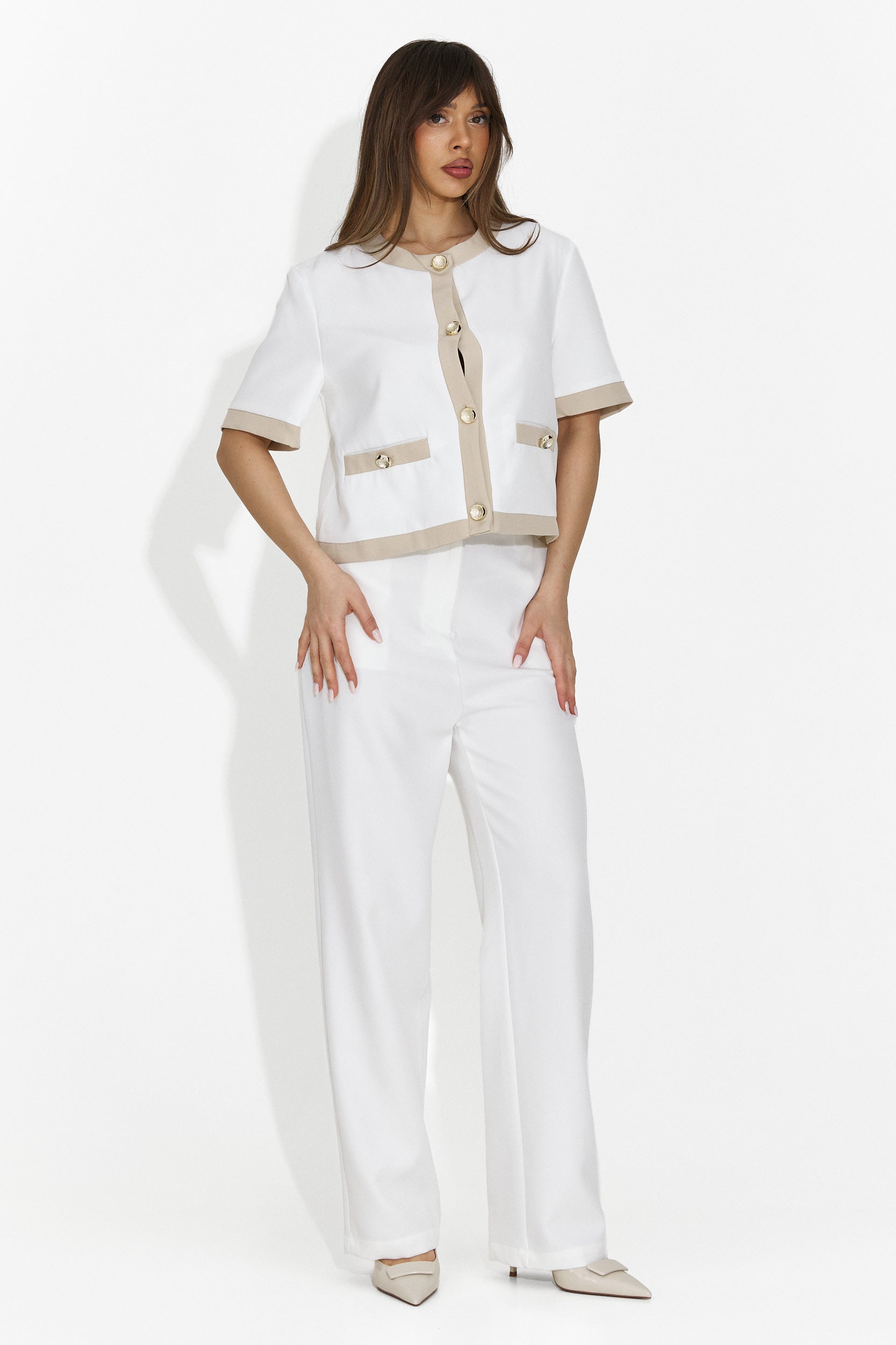 Conjunto elegante para mujer blanco Alecsia Bogas