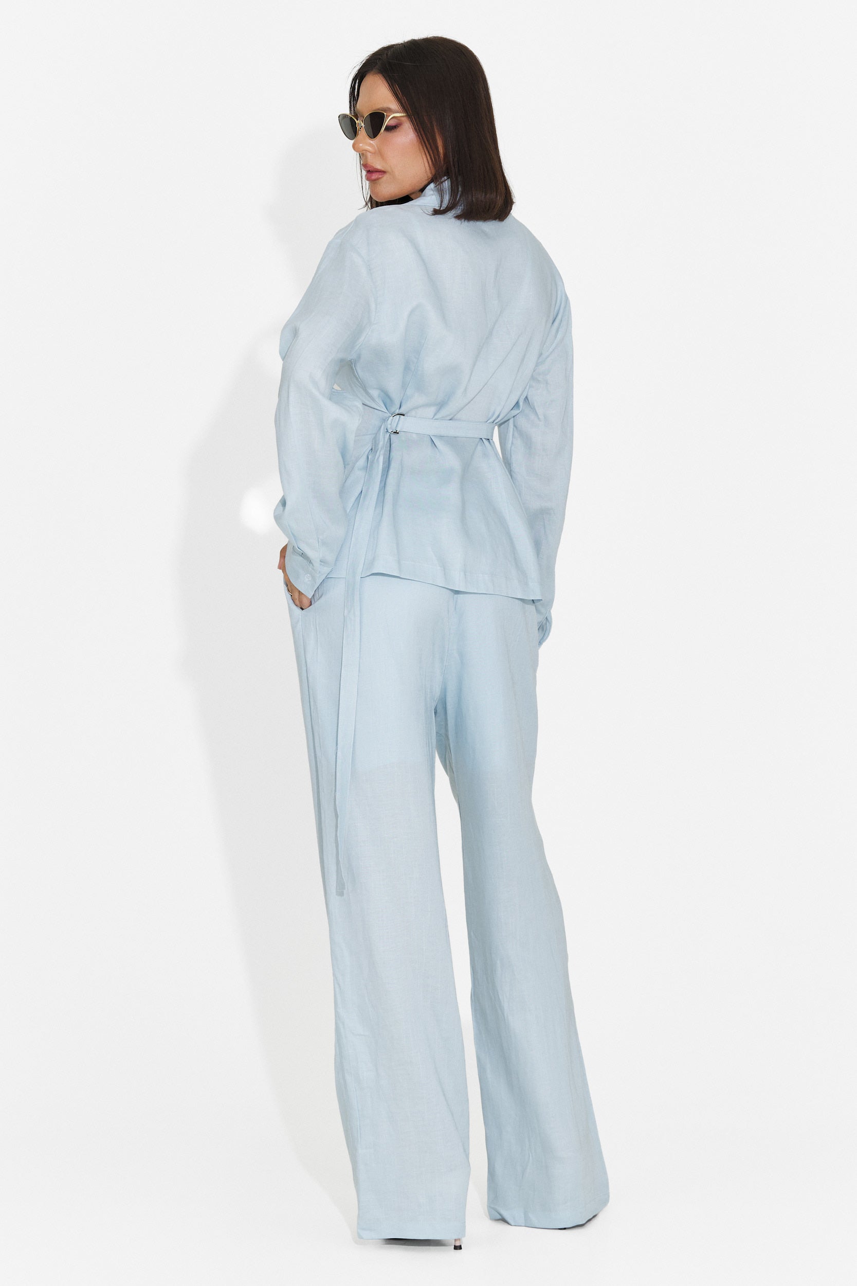 Compleu dama elegant bleu Amiest Bogas
