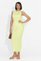 Ensemble pour femmes Terance Bogas avec jupe jaune et maillot d