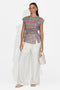 Conjunto de mujer camiseta + pantalones ladrillo Hortisa Bogas