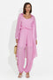 Women's suit pants + tank top + shirt pink Dariele Bogas