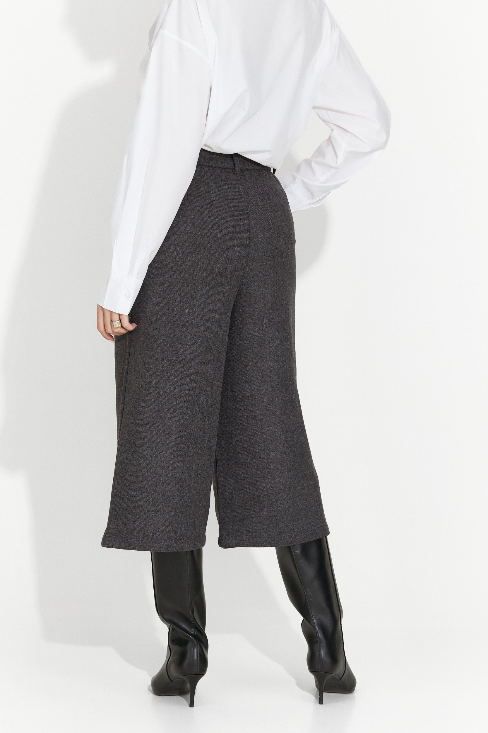 Damenanzug Hose + Sakko + Krawatte grau Astonia Bogas