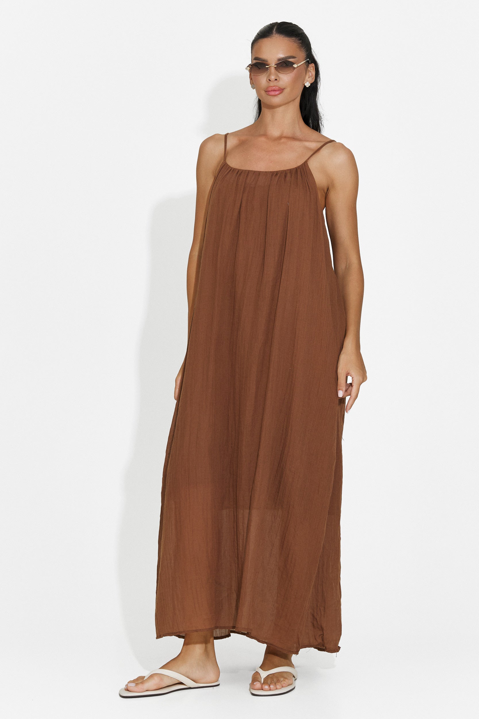 Women's suit dress + shirt brown Aishia Bogas