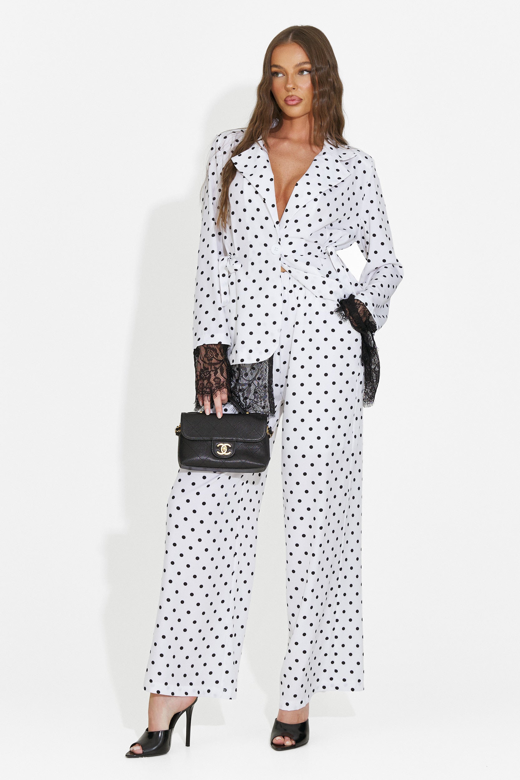 Ensemble femme blazer + pantalon blanc Aykena Bogas