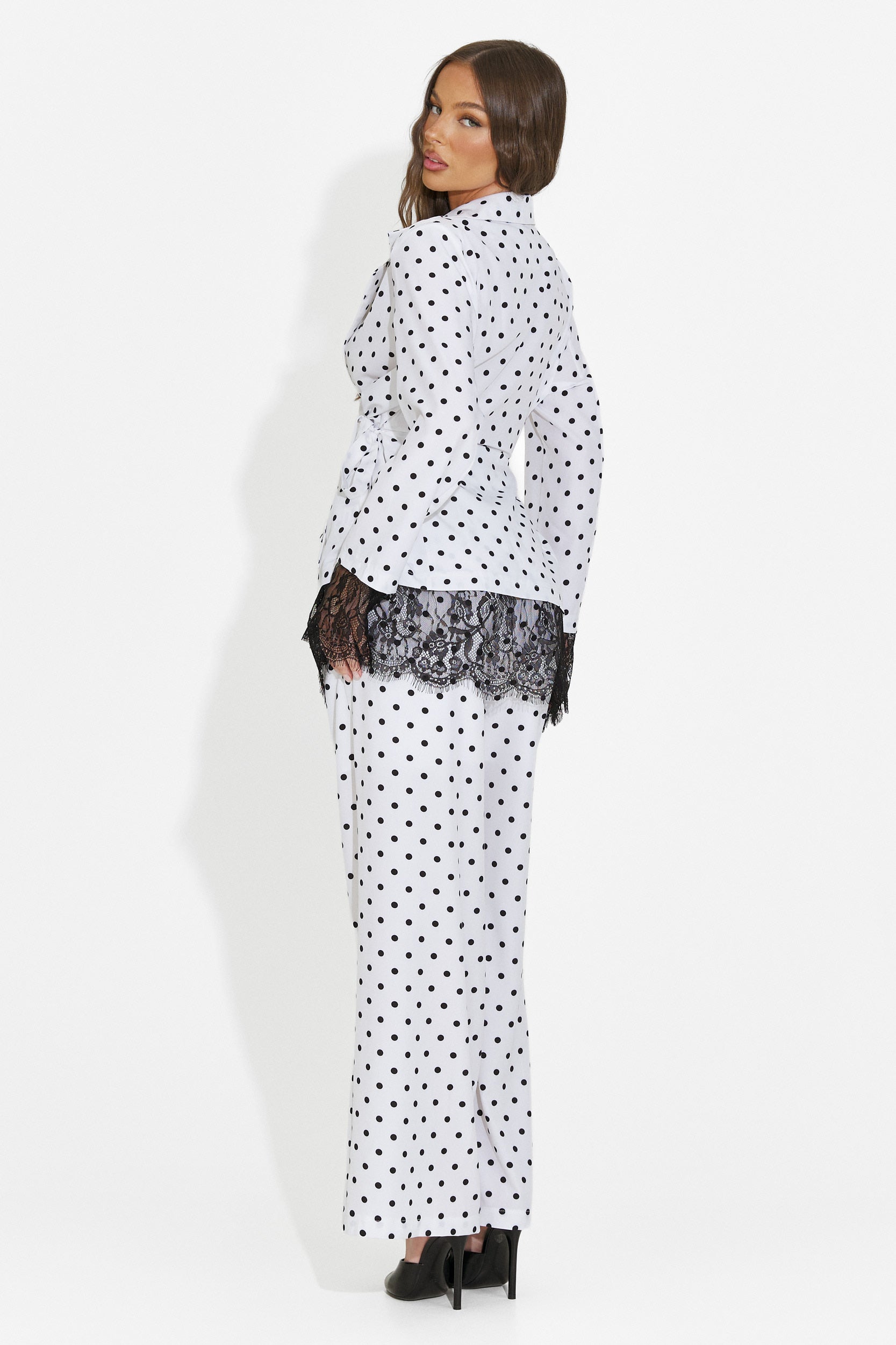 Ensemble femme blazer + pantalon blanc Aykena Bogas