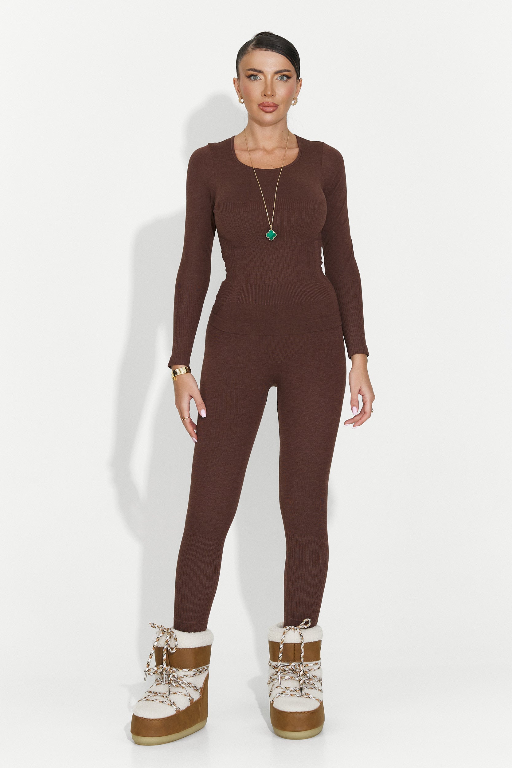 Women's brown underwear set Dominia Bogas