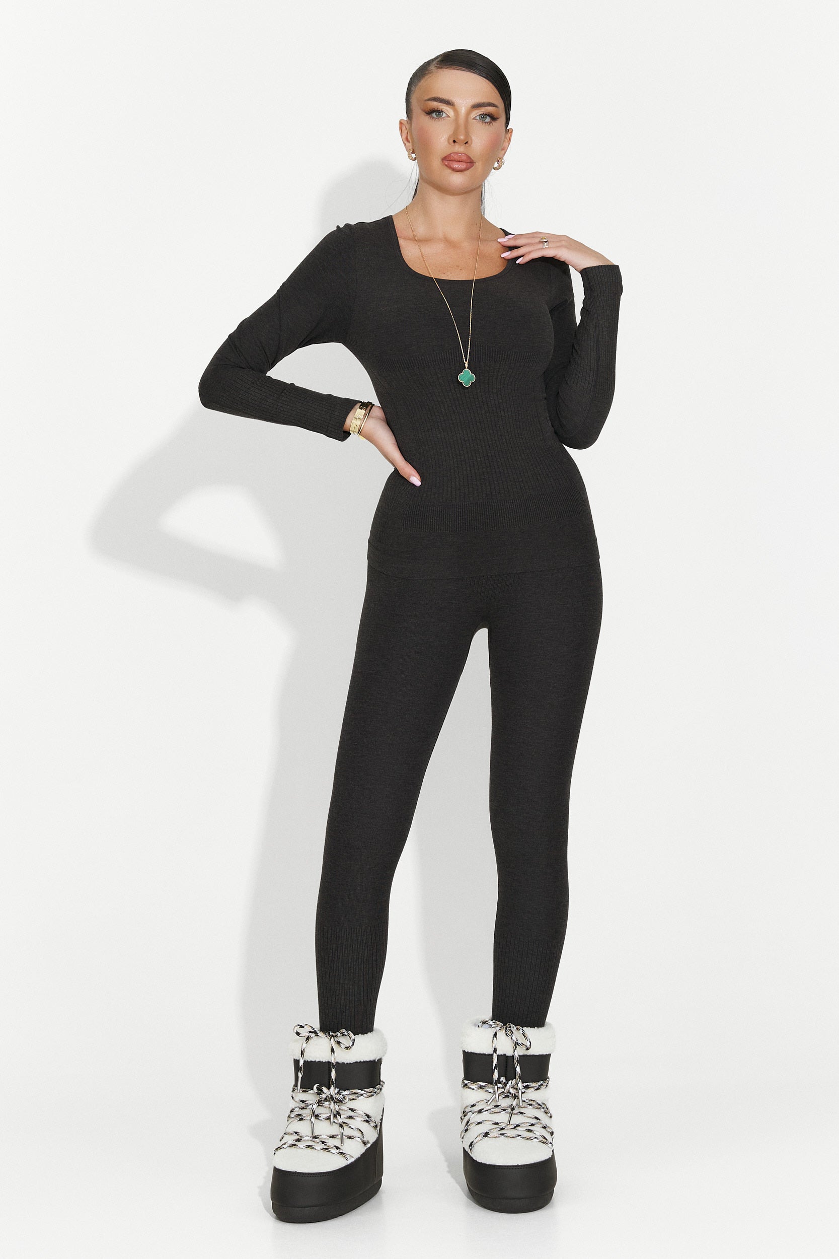 Women's black underwear set Dominia Bogas