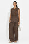 Women's suit vest + brown pants Vyzela Bogas