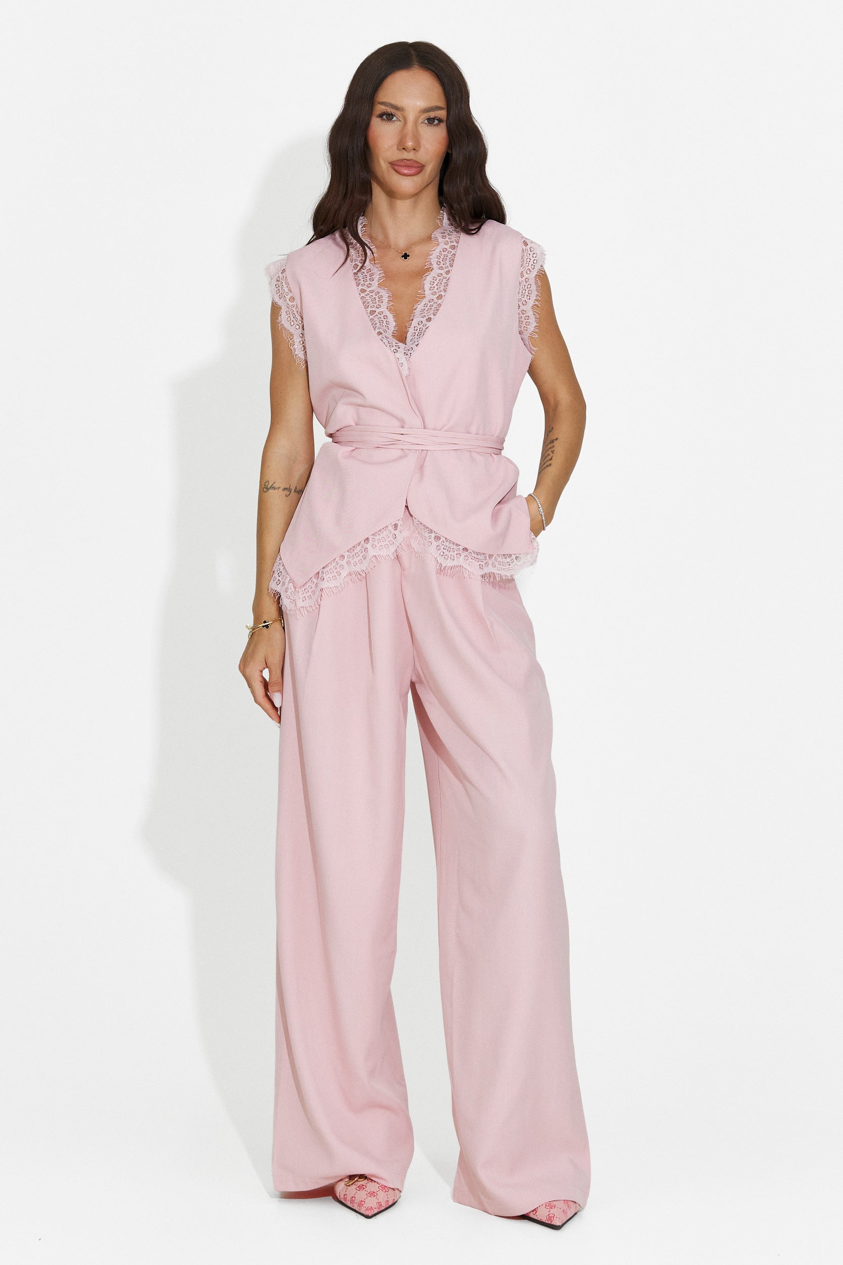 Women's set vest + pink pants Felania Bogas