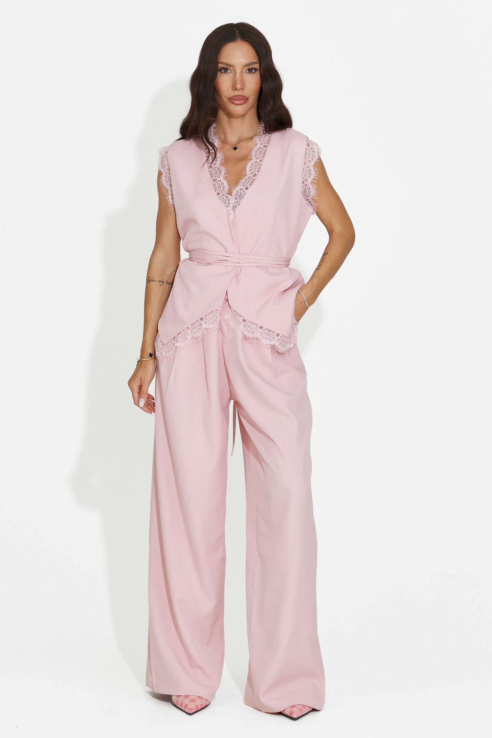 Women's set vest + pink pants Felania Bogas