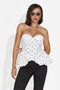 Women's casual white corset Silviona Bogas