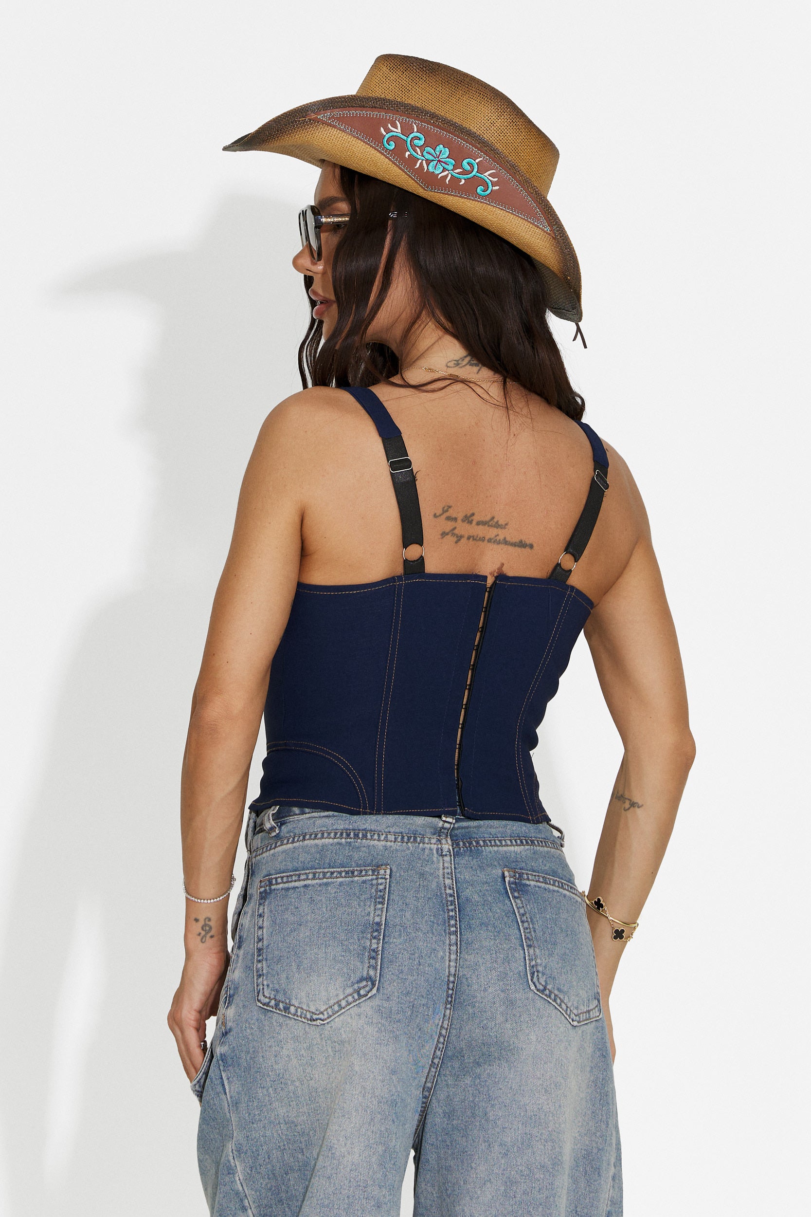 Women's casual blue corset Veriga Bogas