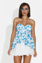 Women's casual light blue corset Pamorca Bogas