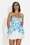 Casual blue women's corset Pamorca Bogas