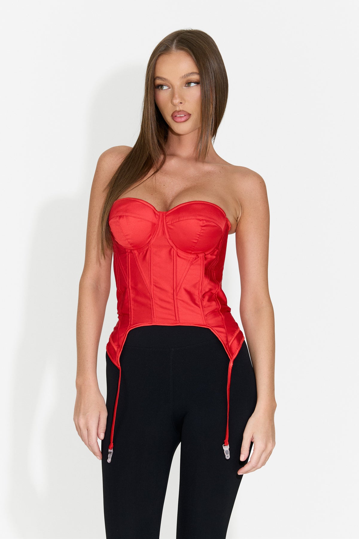 Elegantes Damenkorsett rot Storas Bogas
