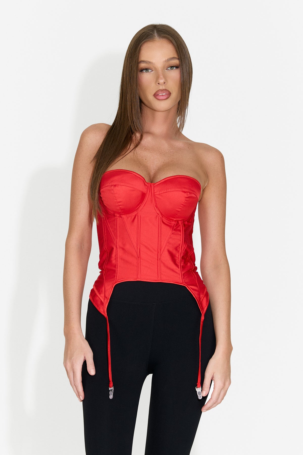 Elegantes Damenkorsett rot Storas Bogas