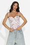Women's elegant pink corset Flamy Bogas