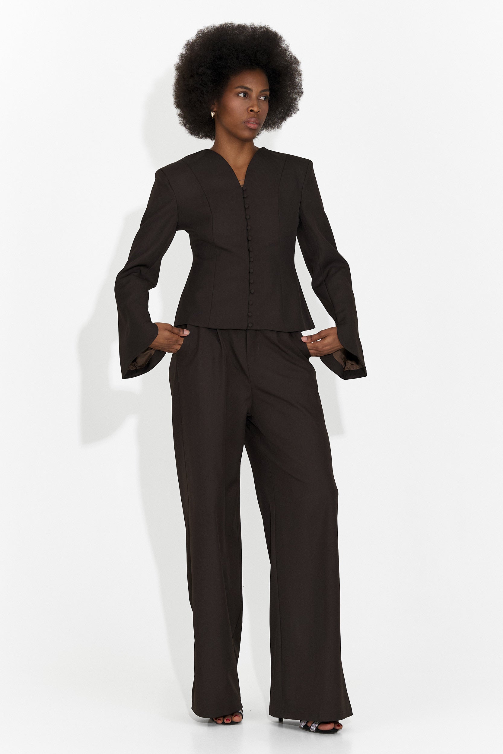 Elegant black pantsuit Jayne Bogas