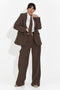 Damdräkt 3 delar kavaj + byxor + slips brun Anhelica Bogas