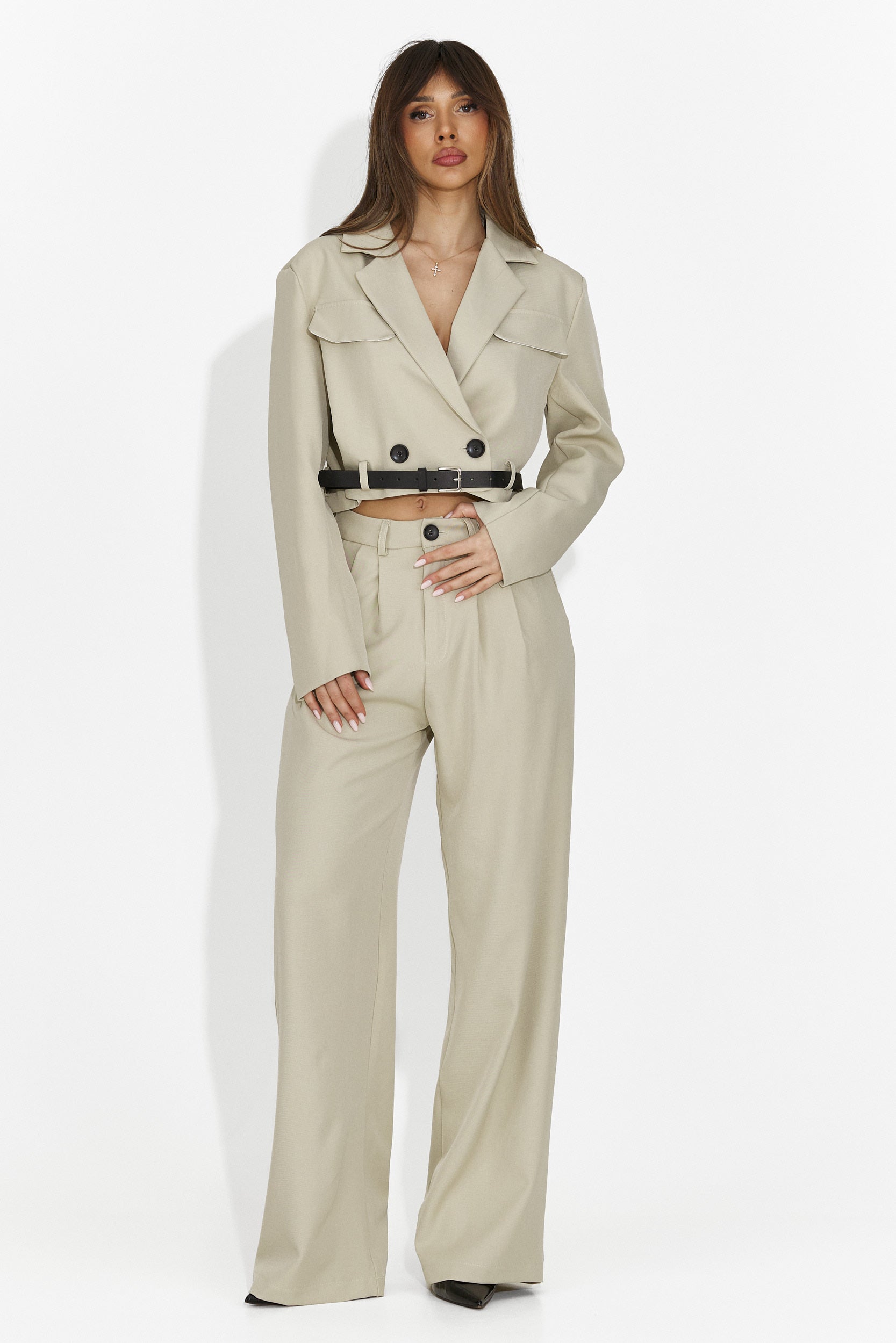 Eleganter Damenanzug beige Esmara Bogas