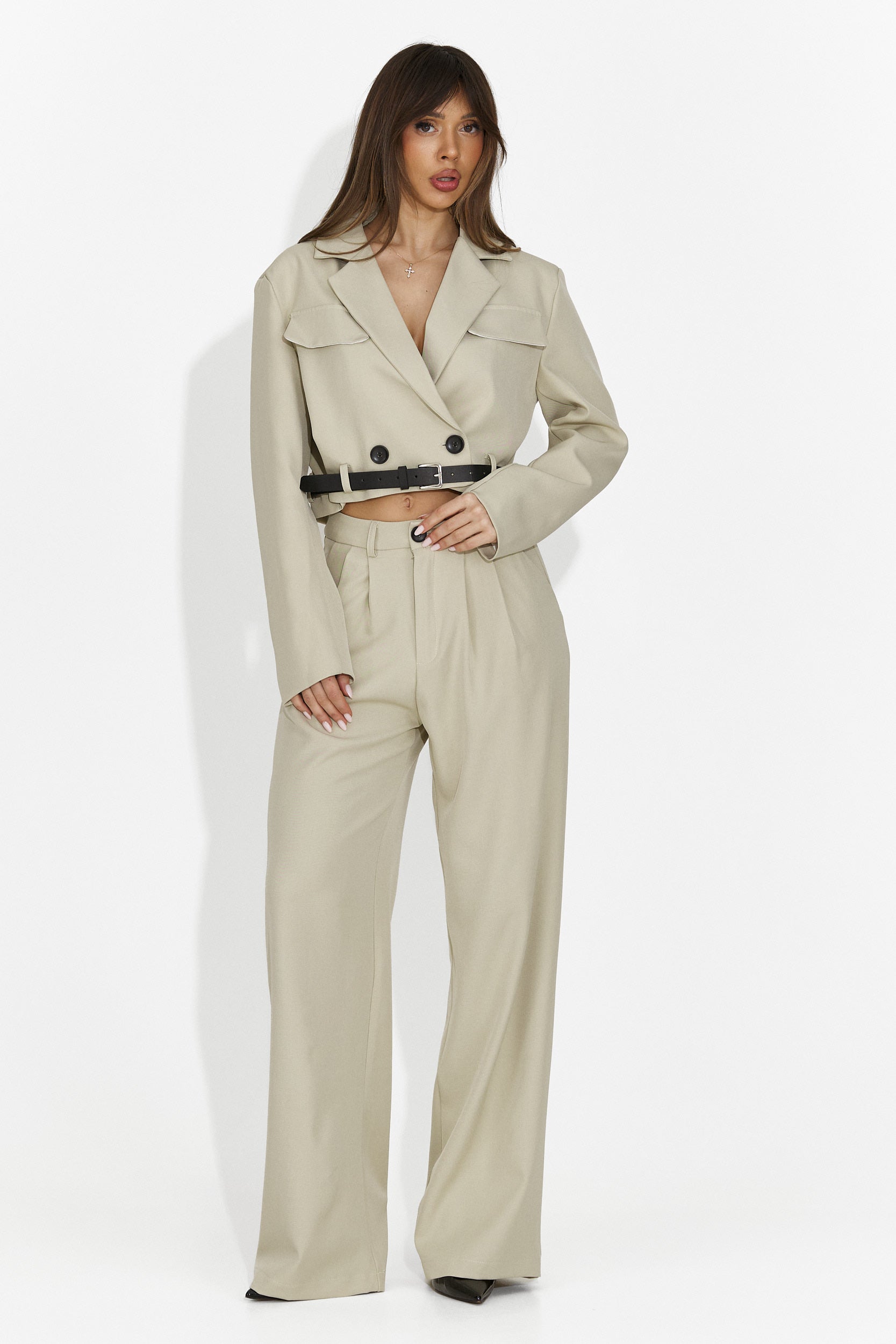 Eleganter Damenanzug beige Esmara Bogas