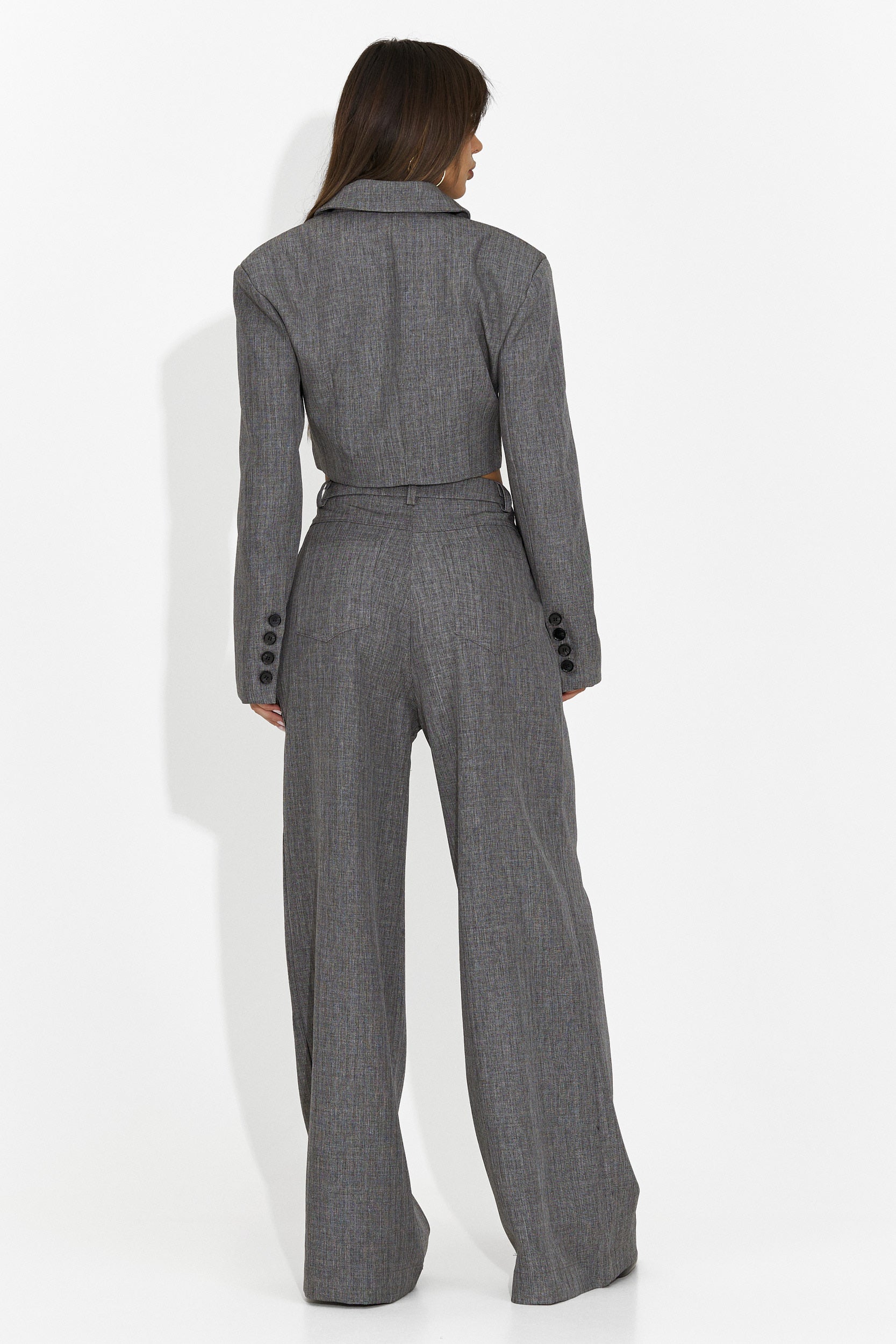 Tailleur femme élégant gris Danetia Bogas