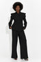 Elegant Black Women's Suit Latefa Bogas