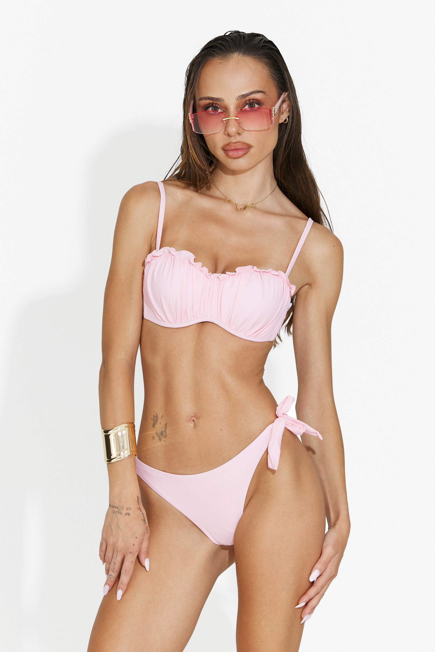 Traje de baño de 2 piezas rosa Procusa Bogas