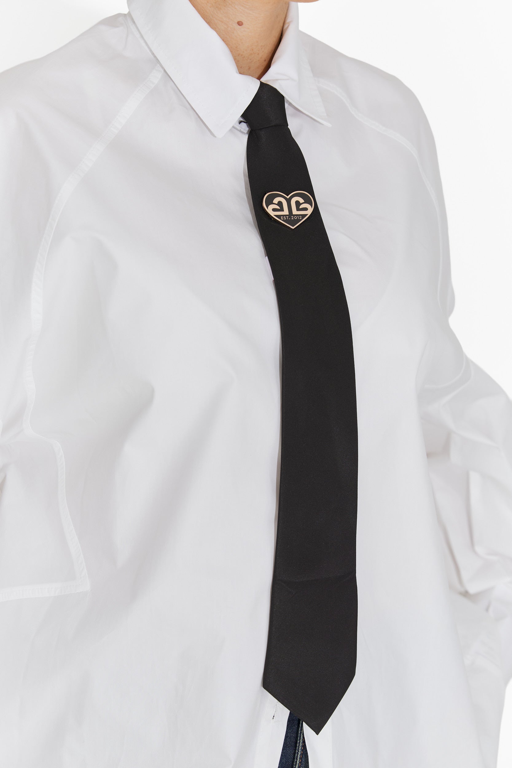 Elegant women's tie in gold and black Enania Bogas
