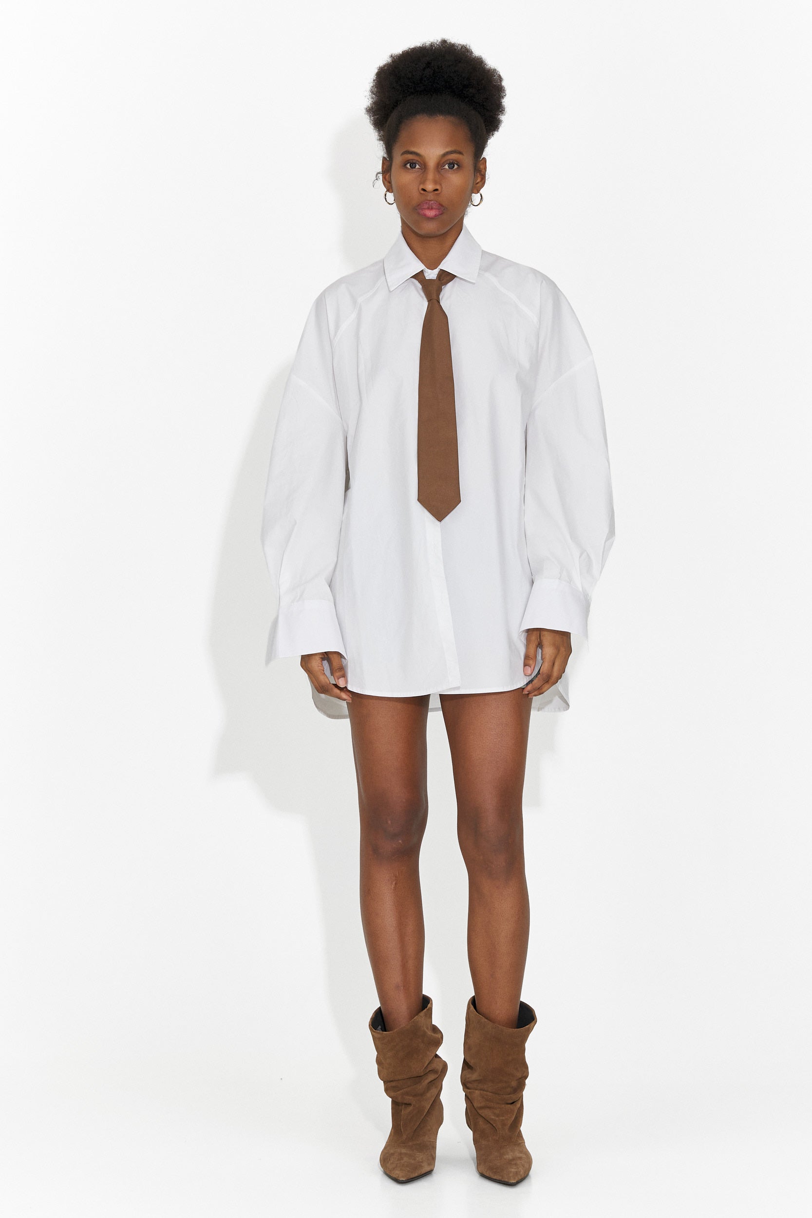 Corbata de mujer marrón Sindia Bogas