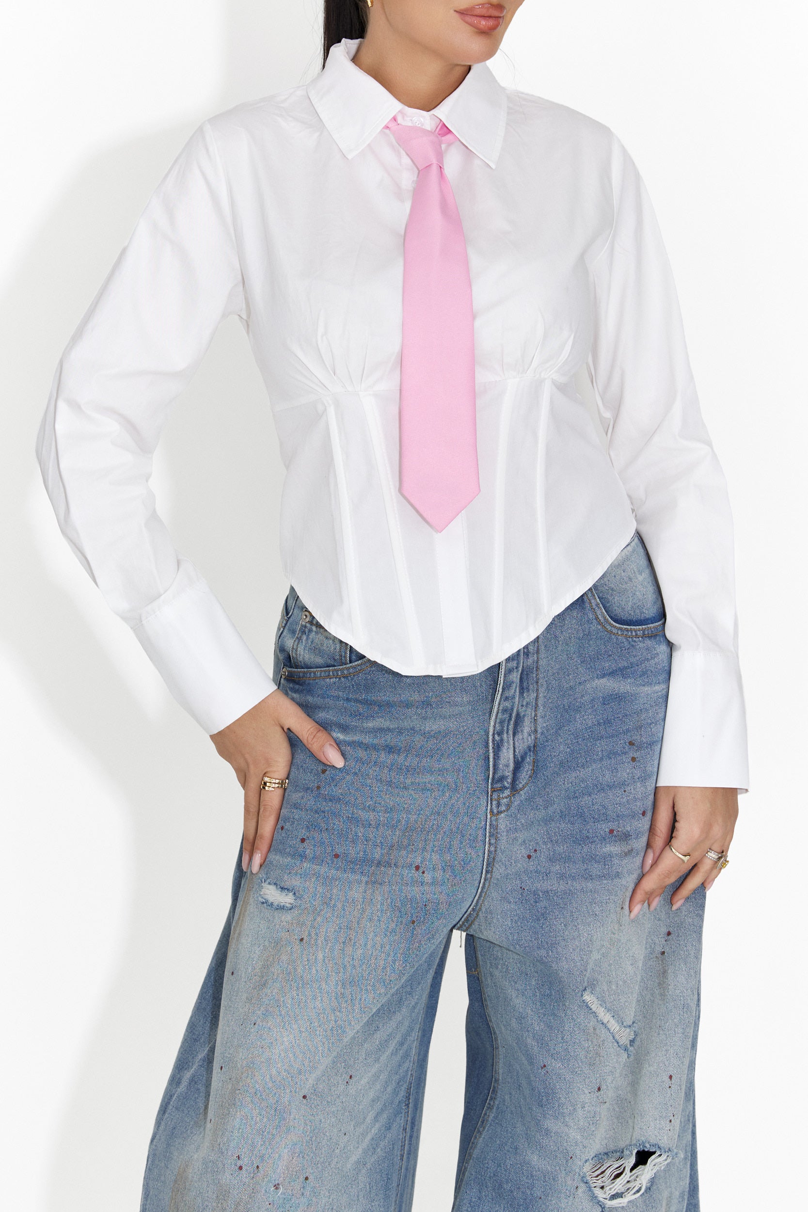 Corbata de mujer rosa Sindia Bogas