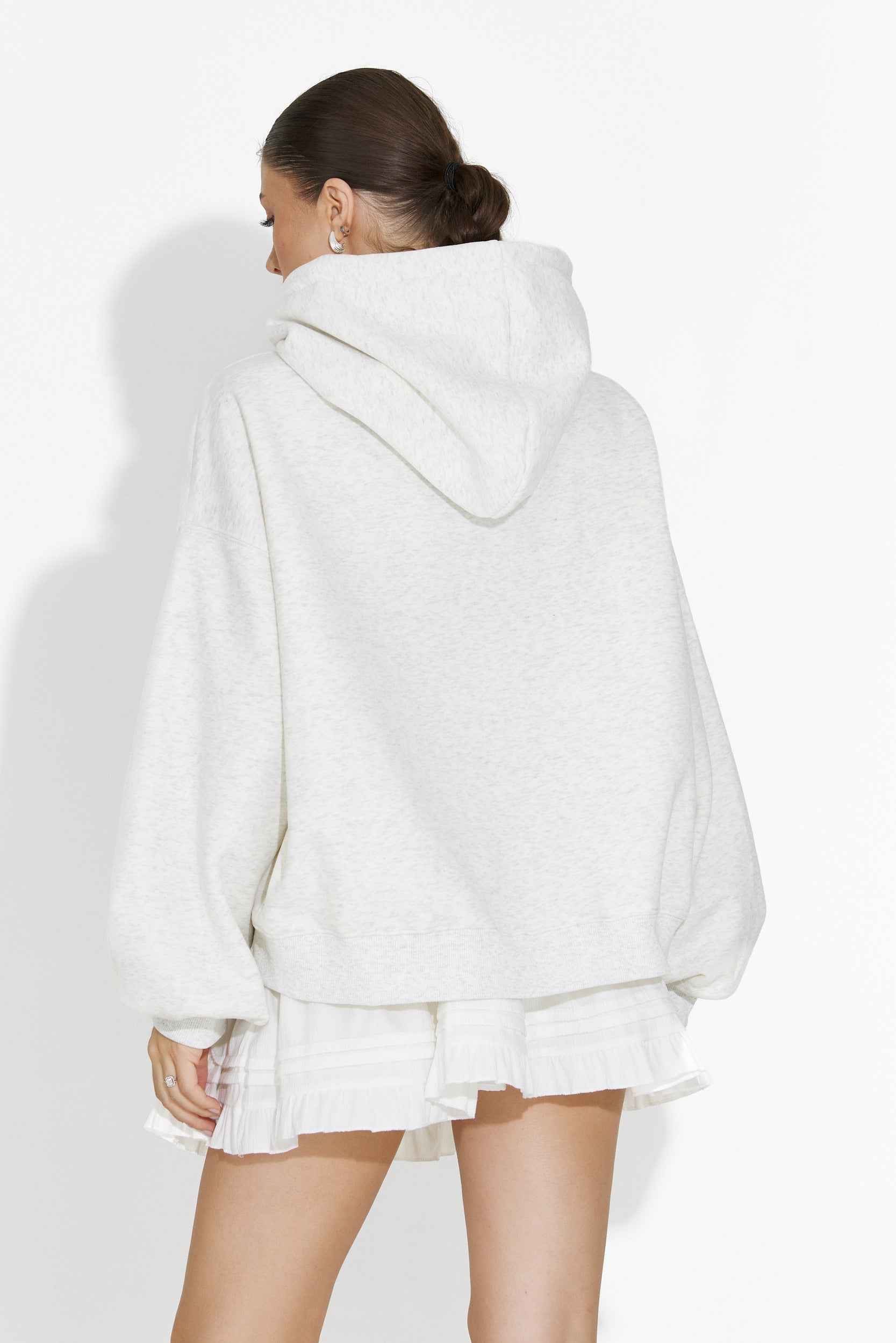 Φούστα γυναικεία casual λευκή Sinoma Bogas