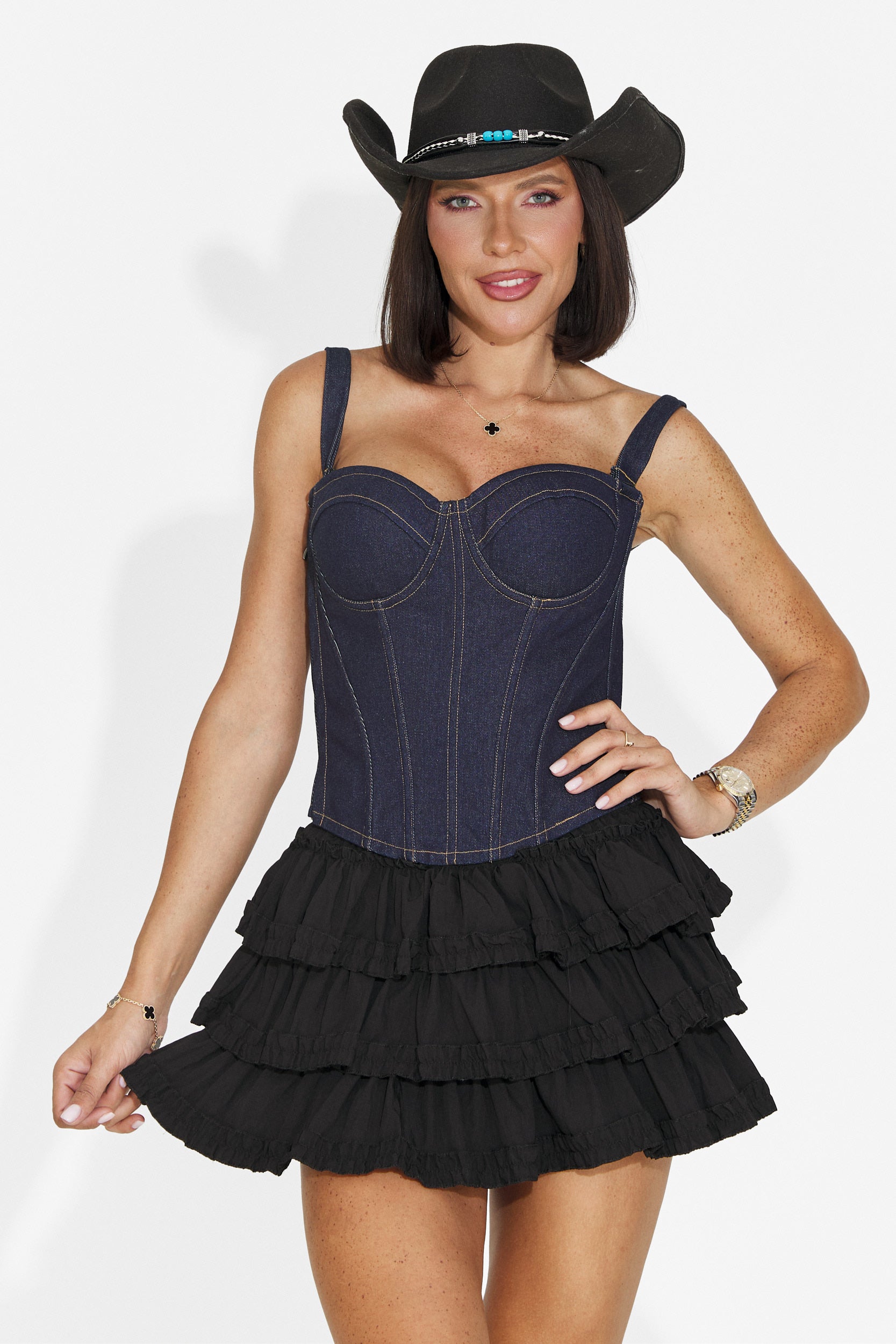 Fusta dama casual neagra Daysa Bogas