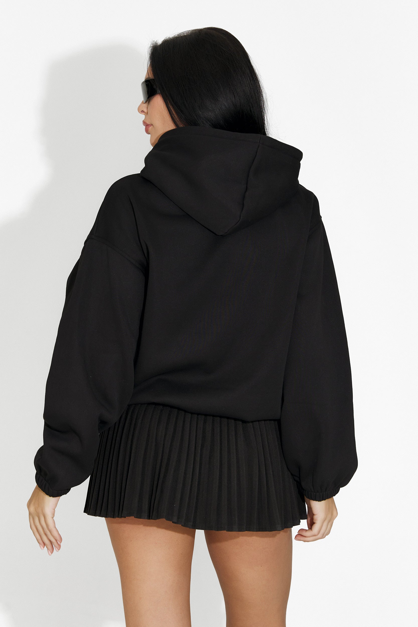 Φούστα γυναικεία casual μαύρη Nivara Bogas