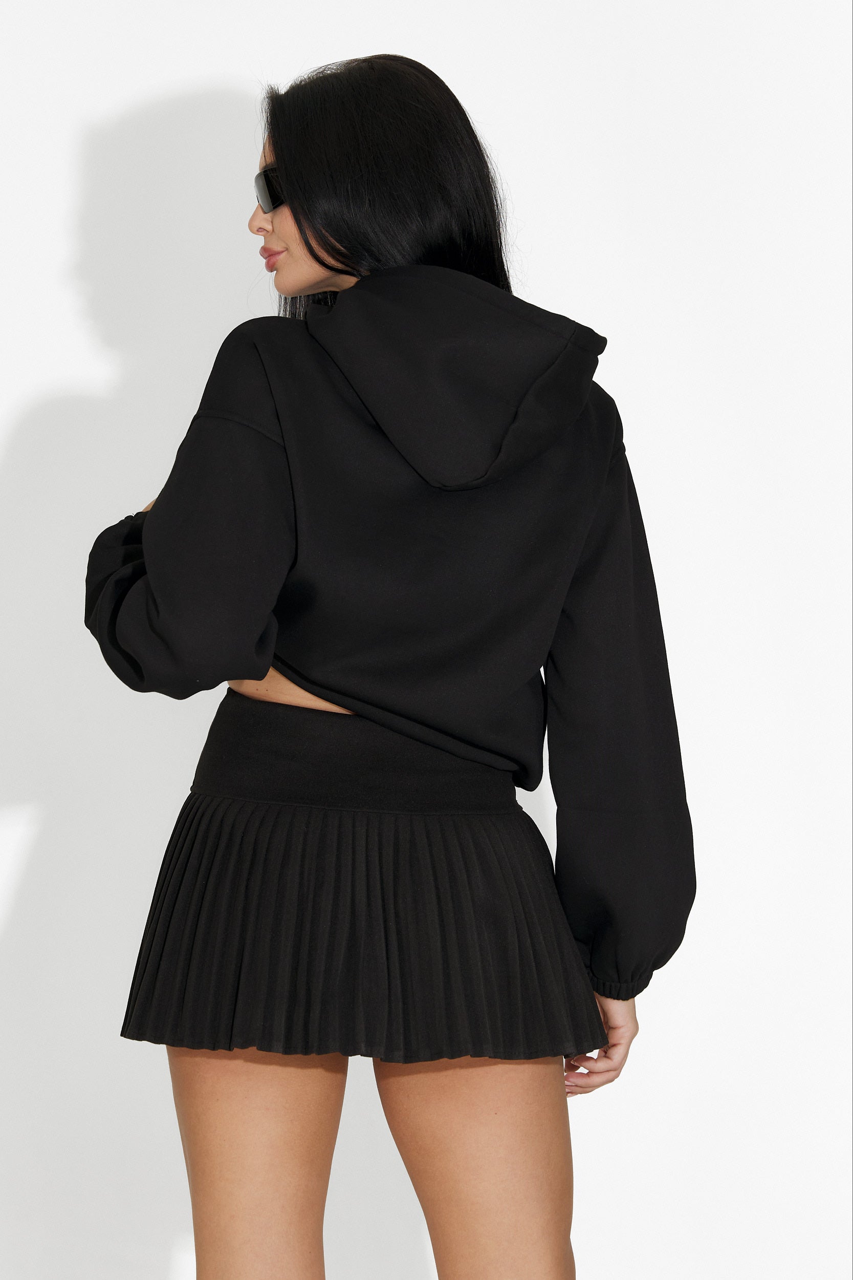 Nivara Bogas Black Casual Skirt for Women